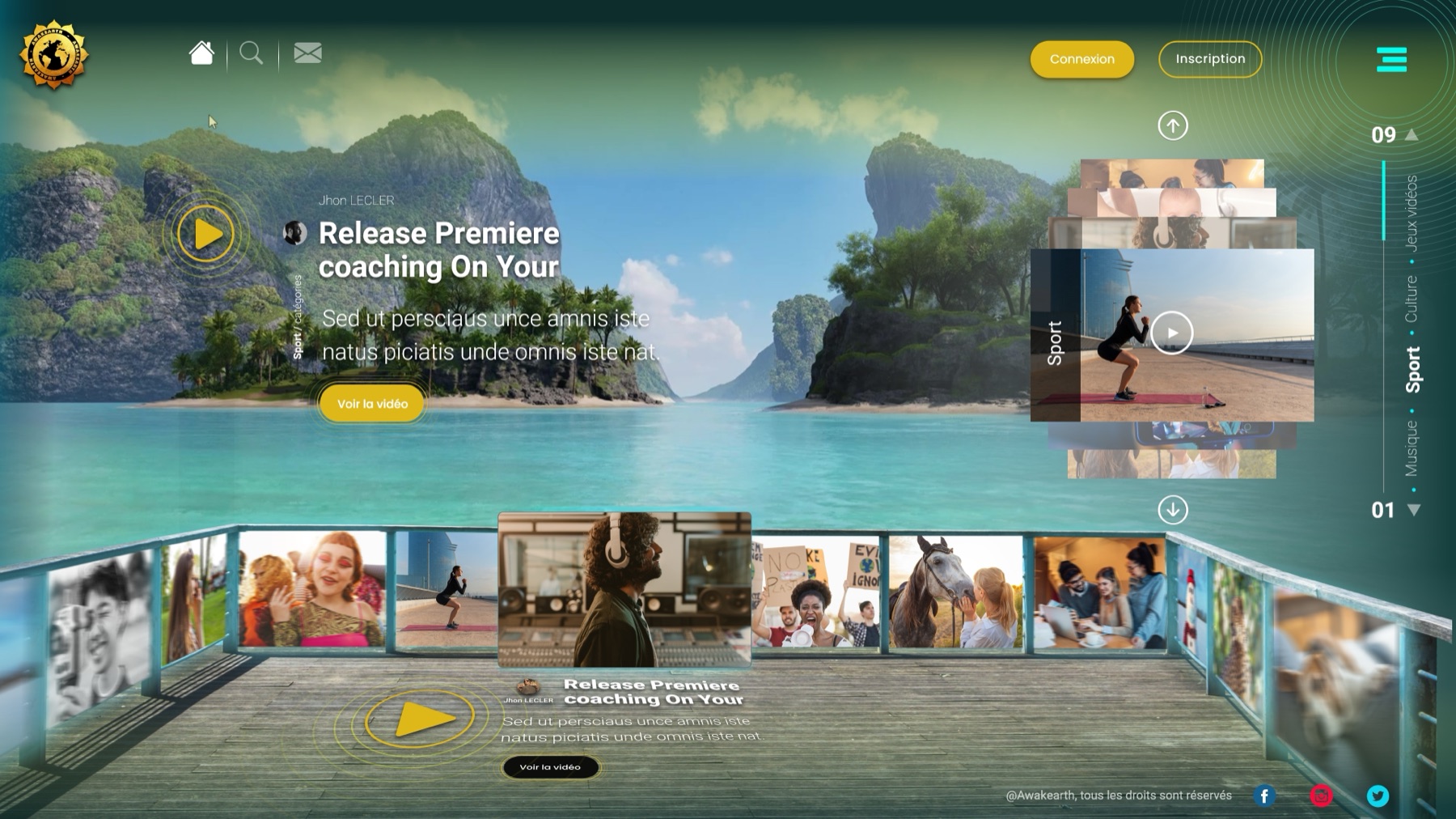 Awakearth Web 3D